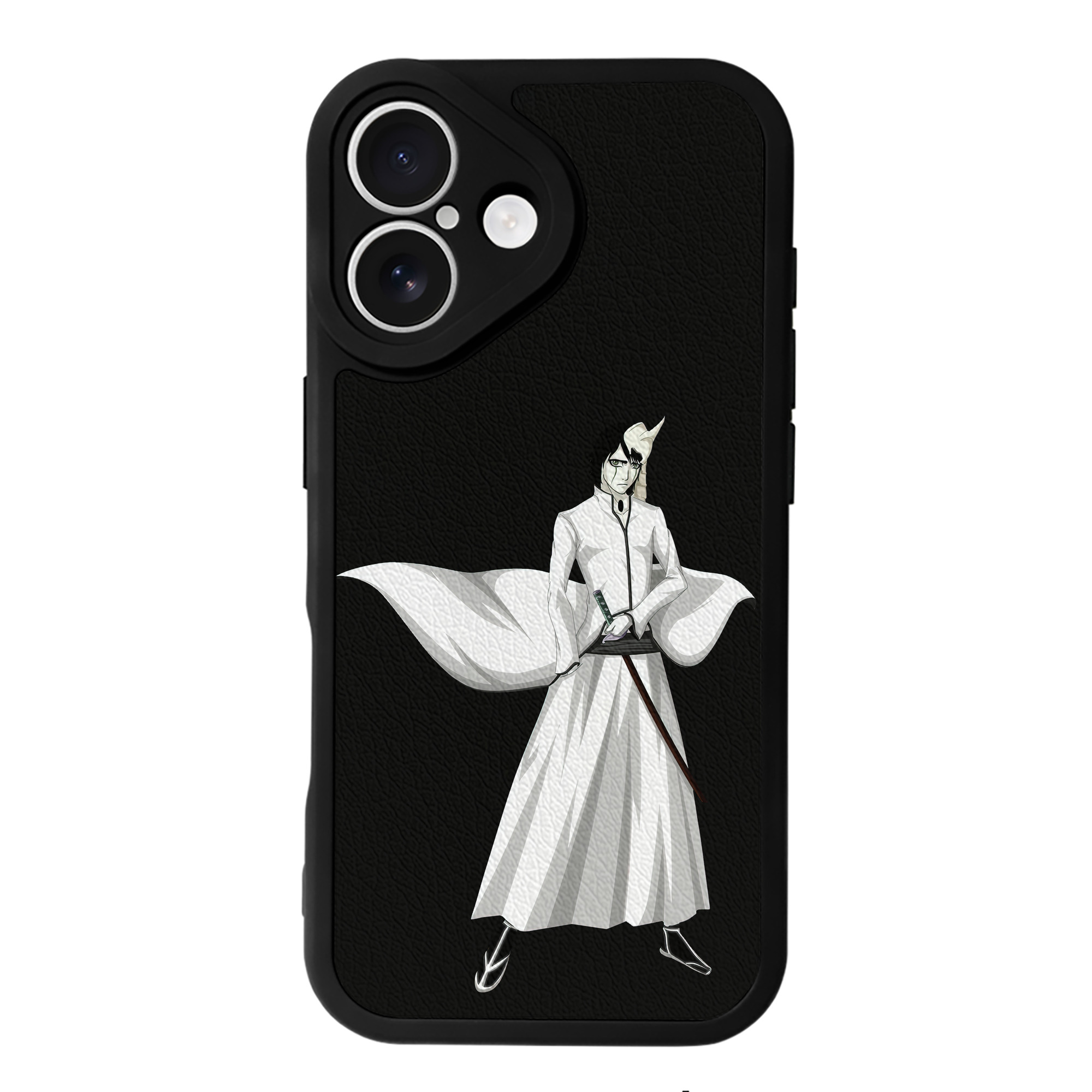 （画像用） ブリーチ ウルキオラ·シファー BLEACH Ulquiorra cifer 【iPhone 16シリーズ対応】シリコンスマホケース（レザー調） 材質：シリコン